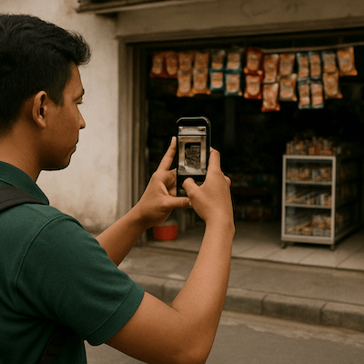 Cek etalase display produk​